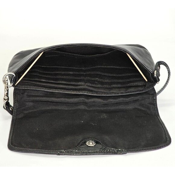 Coach Women's Black Leather Ashley Evening Credit Card Wallet Wristlet M 2070 - Picture 11 of 15